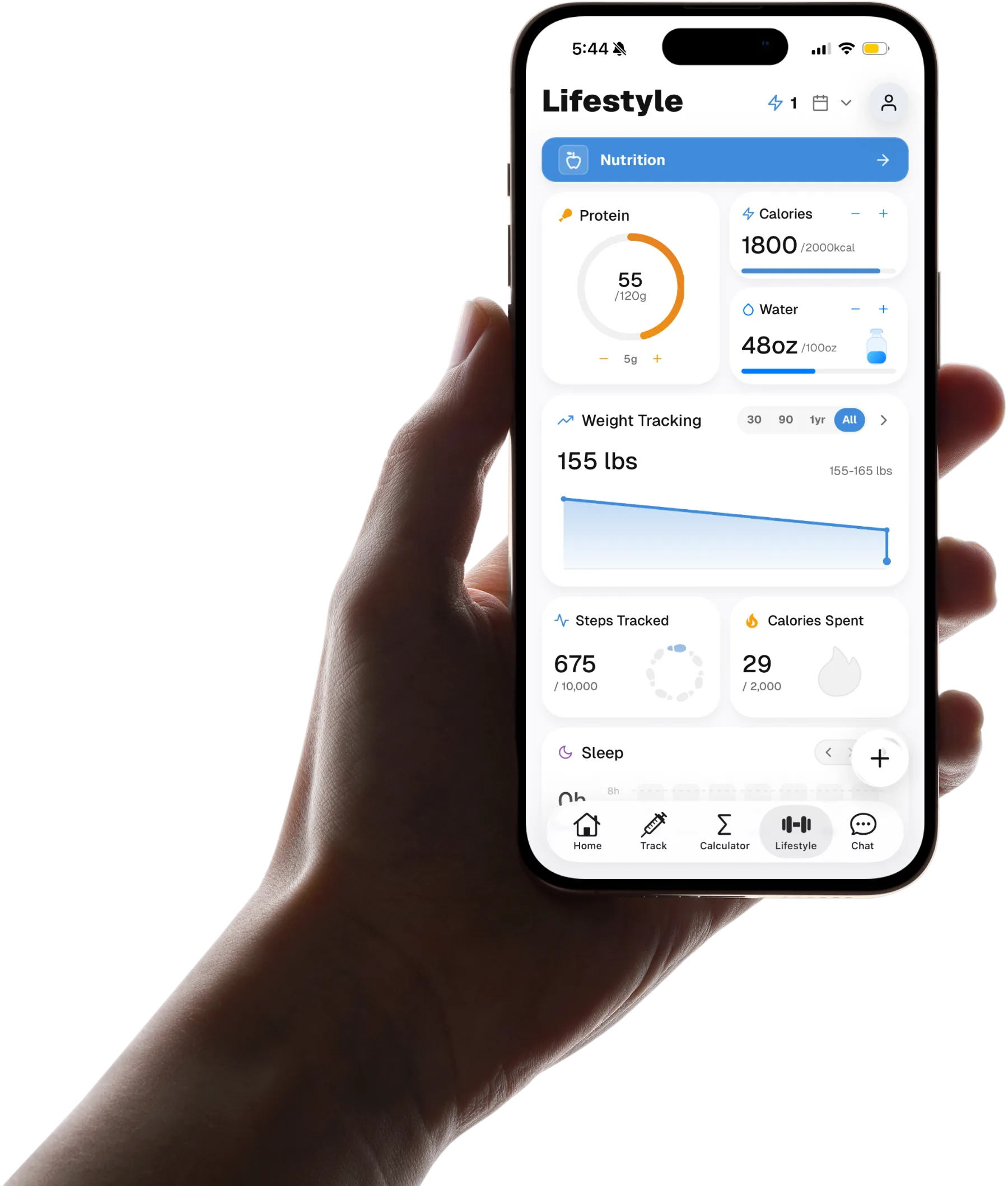 Pep AI showing a tesamorelin dose history with sites and notes
